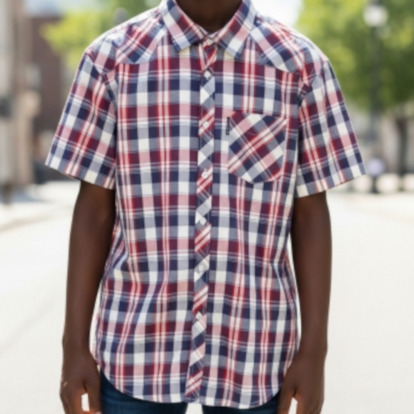Ecko Unlimited Other - ECKO Unlimited Plaid Men's Short Sleeved Shirt
